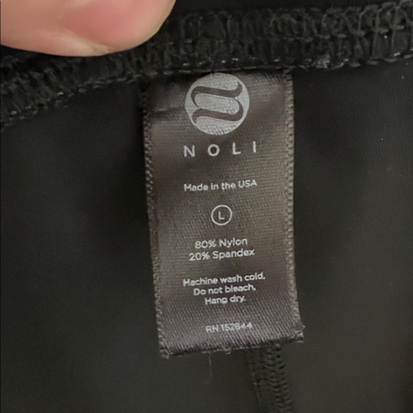 Noli Black Gloss High-Waisted Liquid Legging Size Large - Picture 8 of 8